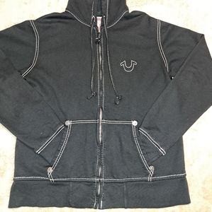 Black True Relgion Zip-up (Womens Extra Large)